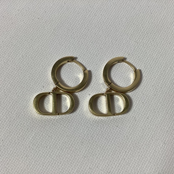 Dior Gold Hoop Earrings - Picture 2 of 4